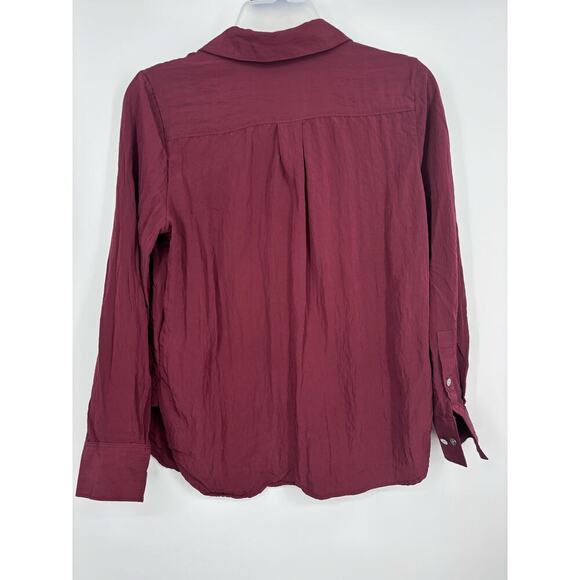 Madewell Crinkled Button-up Shirt Size S - Picture 4 of 4